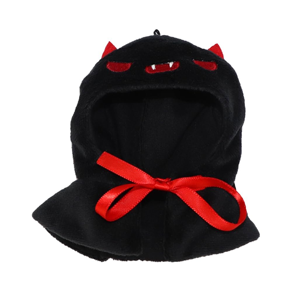 niannyyhouse 10cm Plush Doll Clothes Halloween Demon Cloak Black Shawl Doll Accessories Dress Up