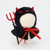 niannyyhouse 10cm Plush Doll Clothes Halloween Demon Cloak Black Shawl Doll Accessories Dress Up view 4