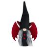 17" Black and Red Halloween Girl Gnome with Bat Wings view 1