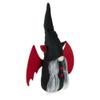 17" Black and Red Halloween Girl Gnome with Bat Wings view 3