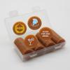 HAKITAROOM Personalized Poker Chips - Customized Game Accessories with Various Sizes - 100 Pieces Boxed, 19 Colors (1.26 Inch/32MM, Chocolate) view 2