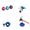 NATEFEMIN Oil-Powered RC Airplane Boats Aluminum Anodized Round Fuel Dot, Replacement Oil Tank Plug Dot Cap view 4