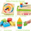 WOODMAM Wooden 7-in-1 Activity Cube| Montessori Toys for 1 2 3 Year Old Toddlers| Baby Educational Developmental Toys |One Year Old Boys Girls First Birthday Gifts |Bonus Sorting & Stacking Board view 3