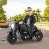 OLAKIDS Kids Motorcycle, 6V Electric Ride On Car with Automatic Bubble Function, Foot Pedal, Headlight, Music, 3 Anti-Skip Wheels Vehicle for Children, Toddler Ages 3+ view 3