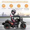 OLAKIDS Kids Motorcycle, 6V Electric Ride On Car with Automatic Bubble Function, Foot Pedal, Headlight, Music, 3 Anti-Skip Wheels Vehicle for Children, Toddler Ages 3+ view 4