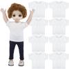 8 Pcs 18 Inch Boy Doll T Shirt Clothes Sublimation 18 Doll Outfits Accessories Classical Tee Shirts Fit 18 Inches Doll for Doll Decoration DIY Pretend Play view 1
