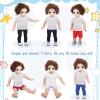 8 Pcs 18 Inch Boy Doll T Shirt Clothes Sublimation 18 Doll Outfits Accessories Classical Tee Shirts Fit 18 Inches Doll for Doll Decoration DIY Pretend Play view 4