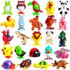 Baaxxango 24 Pcs Wind Up Toys Assorted Animals Bulk Flipping Walking Jumping Clockwork Toy,Wind Up Animal Party Favors Toy for Birthday Birthday Party Favors,Classroom Prizes,Treasure Box view 1