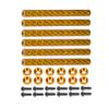 AMK 6Pcs 78mm Carbon Fiber Bumper Tube Link Rods 1/10 Crawler Body Support Bars for LCG Chassis DIY Cheater Rigs Axial SCX10 II Element Enduro TRX6 TRX4 Upgrades (Orange) view 1