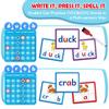 Torlam CVCC & CCVC Word Games, Sight Words Flash Cards Spelling Reading Learning Phonics Games for Kids, Speech Therapy Toy, Kindergarten Classroom Must Have Learning Activities Homeschool Supplies view 3