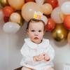 Boho Sunshine Crown for Baby's First Birthday Party - Handmade Golden Sun Hat for 1st Birthday Decor view 3