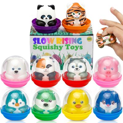 10 Packs Party Favors Easter Basket Stuffers Slow Rising Stress Relief Squishies for Kids, Birthday Goodie Bag Stuffers,Kids Classroom Prizes, Claw Machine Toys
