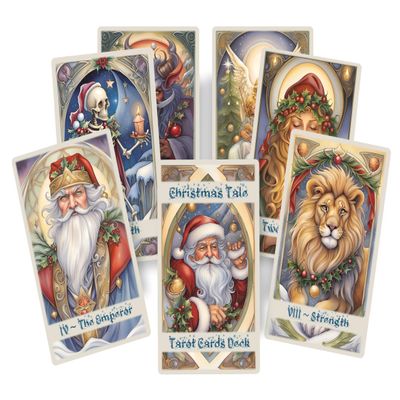 Christmas Tale Tarot Cards Deck  A Magical Winter Journey Through The Arcana
