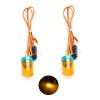Chanmoo 1/10 1/14 RC Car Led Flash Lights Police OD 13MM Multi-Function 360 Degree Rotating Flashing Lamp for 1:10 Off Road Car 1:14 Tamiya Tractor RC Truck 2PCS (Yellow) view 1