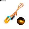 Chanmoo 1/10 1/14 RC Car Led Flash Lights Police OD 13MM Multi-Function 360 Degree Rotating Flashing Lamp for 1:10 Off Road Car 1:14 Tamiya Tractor RC Truck 2PCS (Yellow) view 3