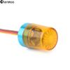 Chanmoo 1/10 1/14 RC Car Led Flash Lights Police OD 13MM Multi-Function 360 Degree Rotating Flashing Lamp for 1:10 Off Road Car 1:14 Tamiya Tractor RC Truck 2PCS (Yellow) view 4