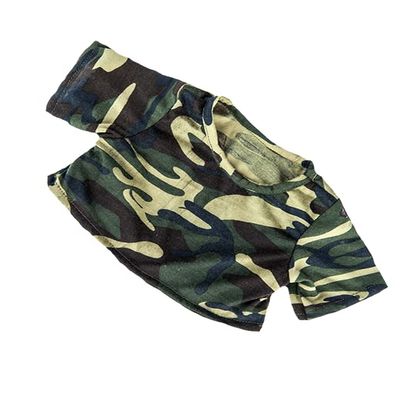 Camo TShirt Outfit for 8 inch Plush Toys Stuffed Animals Teddy Bears Soft Clothing Accessory Gift for Kids Toddlers Baby