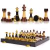 15" Acrylic Chess Sets for Adults Kids with Zinc Alloy + Acrylic Chess Pieces & Portable Folding Wooden Chess Board Travel Tournament Chess Set Strategy Board Game Gift  Chessmen view 1