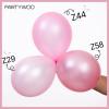PartyWoo Pearl Pink Balloons 140pcs Different Sizes of 18 12 10 5 Inch Light Pastel Baby Pink Balloon Arch Kit Garland for Girl Baby Shower Princess Gender Reveal Birthday Party Decorations Pink-Z44 view 3