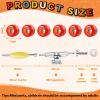 Jexine 6 Sets DIY Fingerboard Kit Fingerboard Accessories Mini Finger Skateboard Parts Include 12 Brackets 54 Screws 30 Nuts 6 Screwdriver 24 Board Wheels Tool for 96mm(Red) view 2