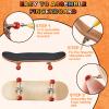 Jexine 6 Sets DIY Fingerboard Kit Fingerboard Accessories Mini Finger Skateboard Parts Include 12 Brackets 54 Screws 30 Nuts 6 Screwdriver 24 Board Wheels Tool for 96mm(Red) view 4