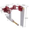 RC Boat 6.35mm 1/4" Flexible Shaft Strut 160MM Water Pick Up Rudder Kits for Gas/Nitro RC Speed Boat Catamaran CAT F1 view 2