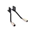 BrewJa 1Pair Metal Simulation Exhaust Pipe Gas Vent Compatible with Traxxas Trx4 Defender Ford SCX10 Rc Car Parts Exhaust Manifold view 1