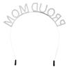 Boland 90633 Tiara Proud Mom, Headband for Baby Shower, Carnival and Theme Party, Gift for Birth, standard size, Stone view 3