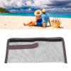 Airshi Sand Toy Bag, Beach Shell Bag Zipper Closure Large Capacity Easy to Drain Water Into the Pool (Small) view 4