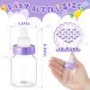36 Pcs 3.5 Inch Mini Plastic Baby Bottle for Shower Favor - Clear Candy Box Feeding Bottle Decor Gift (Purple) view 2