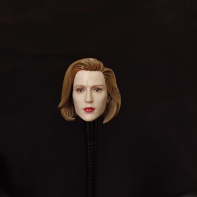 1/6 Scale Female Head Sculpt,Female Agent Plastic Hair Head Carved for 12inch PH TBL JO Soldier Action Figure Collection (L)