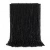 72PCS Mardi Gras Bead Necklace, Halloween Black Bead Necklaces Stuff Accessories, 33" Mardi Gras Beads Necklace Costume, Festival Parade Throw for Halloween Wedding Party Events Supplies Decorations view 1