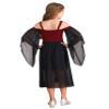 Yruioon Girls Renaissance Medieval Princess Sweetheart Lace Up Dress Victorian Queen Gown Burgundy 6 Years view 2