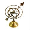 Antique Brass Globe Engraved Armillary Sphere 12 Inch Globe With Arrow Nautical Maritime Astrolabe Globe For Home & Office Decor Best for Gift view 3