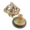 Antique Brass Globe Engraved Armillary Sphere Globe On Black Wooden Base For Home & Office Decor view 3