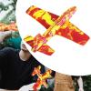 kowaku Foam Airplane Glider Plane Toy Plane Model Backyard Throwing Foam Plane Outdoor Sports Toy for Beginners Girls Gifts, Yellow view 3