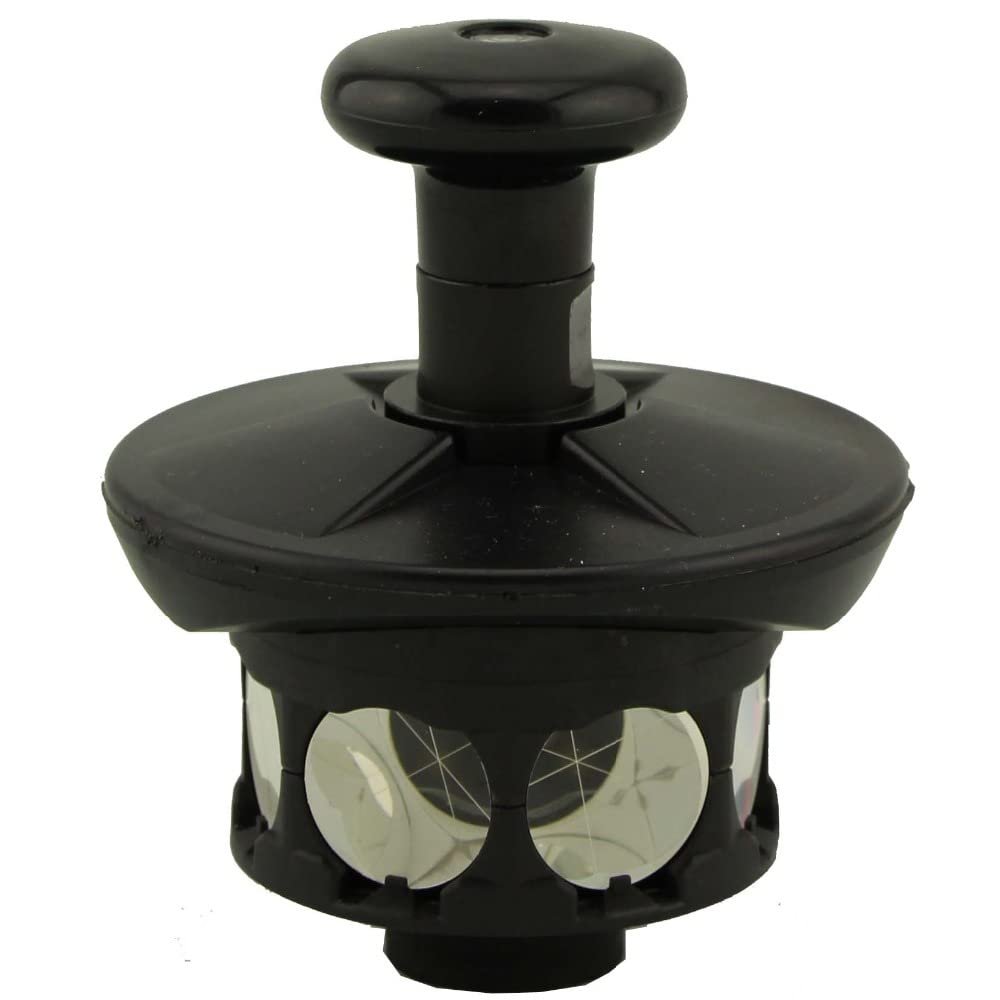 NEW 360 Degree Prism For Total Station,Joint: 5/8" x11 female thread (Color : Silvered Prism)
