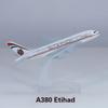 yuanpulalala 1: 400 Passenger Aircraft A380 Aircraft Model 14cm Philippine Airlines Alloy die-Casting Model Gift view 3