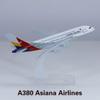 yuanpulalala 1: 400 Passenger Aircraft A380 Aircraft Model 14cm Philippine Airlines Alloy die-Casting Model Gift view 4