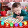 HomSeon Christmas Busy Book for Toddlers 3-5 Montessori Toys Preschool Learning Activities, for Toddlers Book Autism Sensory Educational for Kids Ages 2-4 view 4