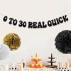 0 to 30 Real Quick Banner Here Lies My Youth Banner Cheers to 30 Years Party Decoration Funny Thirty Birthday Party Supplies Black Glitter view 4