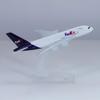 yuanpulalala 1: 400 Passenger Aircraft A380 Aircraft Model 14cm FedEx Air Alloy die-Casting Model Gift view 1