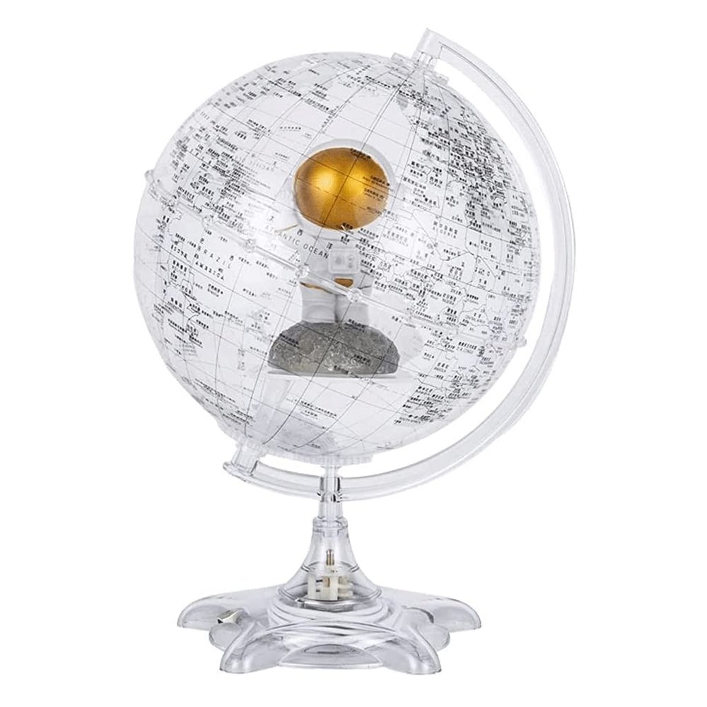 Innovative Globe Cute And Exquisite World Earth Ceremony With A Metal Tripod 7.8 Inches (20 Cm) Diy Built -in Earth Earth's Interesting Astronaut Doll fun education