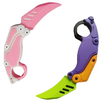 3D Fidget Knife Toy, 3D Printed Claw Neck Toys Knife, for Anxiety Stress Relief, Perfect for Autism and ADD (Set1)