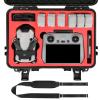 keketoha Hard Case for DJI Mini 4 Pro: IP67 Waterproof Carrying Cases for Mini 4/3 Pro/3 Drone Fly More Combo RC 2/RC Smart Controller | Storage Box for Propellers Accessories (Case Only) (Black) view 1