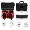 keketoha Hard Case for DJI Mini 4 Pro: IP67 Waterproof Carrying Cases for Mini 4/3 Pro/3 Drone Fly More Combo RC 2/RC Smart Controller | Storage Box for Propellers Accessories (Case Only) (Black) view 2