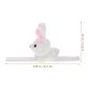 Abaodam Animals Slap Bracelet Rabbit Slap Bracelet Plush Stuffed Animal Hugger Snap Wristband Plush Rabbit Toy for Kids Party Favors view 2