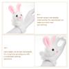 Abaodam Animals Slap Bracelet Rabbit Slap Bracelet Plush Stuffed Animal Hugger Snap Wristband Plush Rabbit Toy for Kids Party Favors view 3