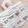 Customized Wolf Baby Blanket with Name Double Layer Soft Plush Minky Dotted Backing Personalized Baby Blankets for Boys Girls Newborn Toddler Receiving Baby Blanket Boy Girl view 1