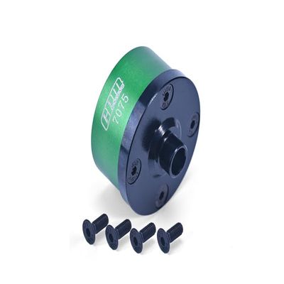 Medium Carbon Steel+Aluminium 7075 Front Middle Rear DIFF CASE for Arrma 1:7 Mojave EXB/Mojave 6S / FIRETEAM/Mojave V2 / 1:8 Outcast/Talion/KRATON/Notorious/KRATON V5 /Talion EXB - Green